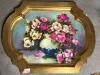 Italian Tray with Floral Still Life Painting