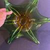 Mid-Century Modern-Style Green Art Glass Centerpiece Bowl - 2