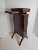 Wooden Modernist-Style Magazine Rack with Slide-Out Tray - 4