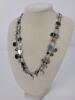 Lia Sophia Silver-Tone Disc Necklace Lot With Glasses Chains And Clock Ring - 7
