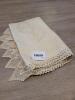 Handwoven Linen Table Runners with Crochet Lace Edging - 4