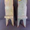 Pair of Hand-Painted Folk Art Wooden Boot Jacks - 2