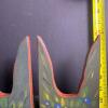 Pair of Hand-Painted Folk Art Wooden Boot Jacks - 3