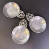 Stede Pewter porringers with Ornate Handles
