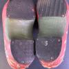 Pair of Hand-Painted Wooden Clogs with Floral Motif - 4