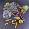 Assorted Household Items in Large Wicker Basket - 5