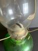 Hobnail-Style Glass Oil Lamp With Green Base - 5