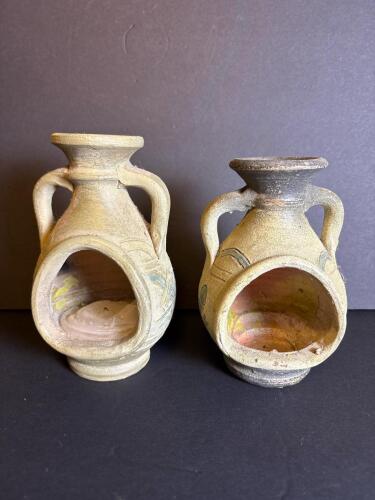 Pair of Amphora-Style Oil Warmers