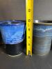 Studio Pottery Cups in Blue Glaze - 2