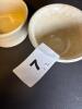 Rosville R.R.P. Co. Pottery Custard Cups - 7