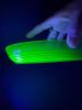Green Uranium Glass Oval Dish in Art Deco Style - 2