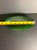 Green Uranium Glass Oval Dish in Art Deco Style - 3