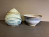 Handmade Studio Pottery Jar and Bowl
