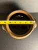 Studio Pottery Covered Bowl with Brown Glaze - 3