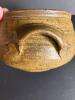 Studio Pottery Covered Bowl with Brown Glaze - 6