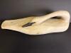 Large Carved Wooden Swan Decoy