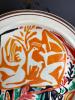Hand-Painted Porcelain Plate in Abstract Style - 3