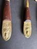 Thai Brass and Wood Flatware Set with Figural Handles - 4