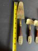 Thai Brass and Wood Flatware Set with Figural Handles - 5