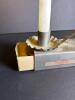 Metal Candle Holder with Matchbox and Handle - 2