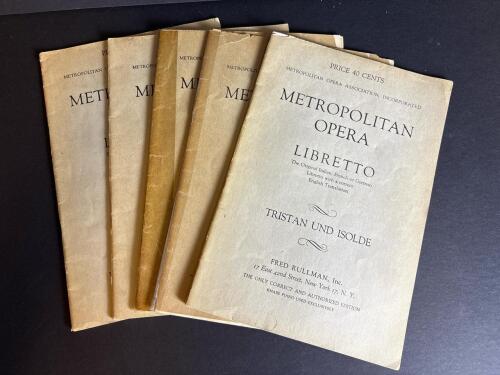 Five Metropolitan Opera Librettos, Fred Rullman Inc.