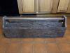 Rustic Wooden Tool Tote Box with Dividers