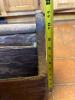 Rustic Wooden Tool Tote Box with Dividers - 3
