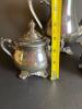 Victorian Rose Silverplate Tea Set by Wm Rogers & Son - 3