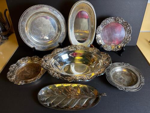 Silverplated Serving Bowls and Trays