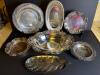 Silverplated Serving Bowls and Trays