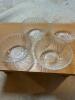 Glass Dessert Bowls With Swirl Pattern - 2