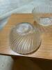 Glass Dessert Bowls With Swirl Pattern - 3