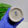 Green Art Glass Compote and Enesco Japan Decorative Vase - 4