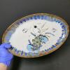 Hand-Painted Ceramic Platter with Bird and Floral Motif - 5