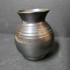 Prinknash Pottery Small Black Metallic-Glaze Vase