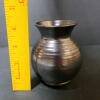 Prinknash Pottery Small Black Metallic-Glaze Vase - 5