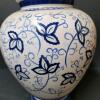 Blue and White Ceramic Lidded Jar in Floral Style - 2