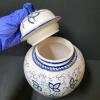 Blue and White Ceramic Lidded Jar in Floral Style - 3