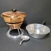 Continental Silver Co. Copper Chafing Dish with Aluminum Accessories