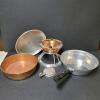 Continental Silver Co. Copper Chafing Dish with Aluminum Accessories - 2