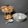 Continental Silver Co. Copper Chafing Dish with Aluminum Accessories - 5