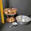 Continental Silver Co. Copper Chafing Dish with Aluminum Accessories - 6
