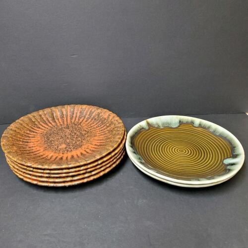 Studio Pottery Plates in Modern Japanese Style