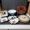 Assorted Ceramic and Stoneware Bowls and Plates, Rooster Motif