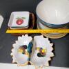 Assorted Ceramic and Stoneware Bowls and Plates, Rooster Motif - 7