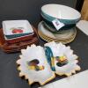 Assorted Ceramic and Stoneware Bowls and Plates, Rooster Motif - 8