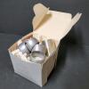 Pewter Salt and Pepper Shakers with Napkin Rings