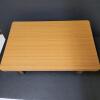 Wood Veneer Low Table Rectangular Minimalist Style - 2