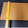 Wood Veneer Low Table Rectangular Minimalist Style - 4