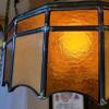 Stained Glass Swag Pendant Lamp in the Manner of Tiffany - 4